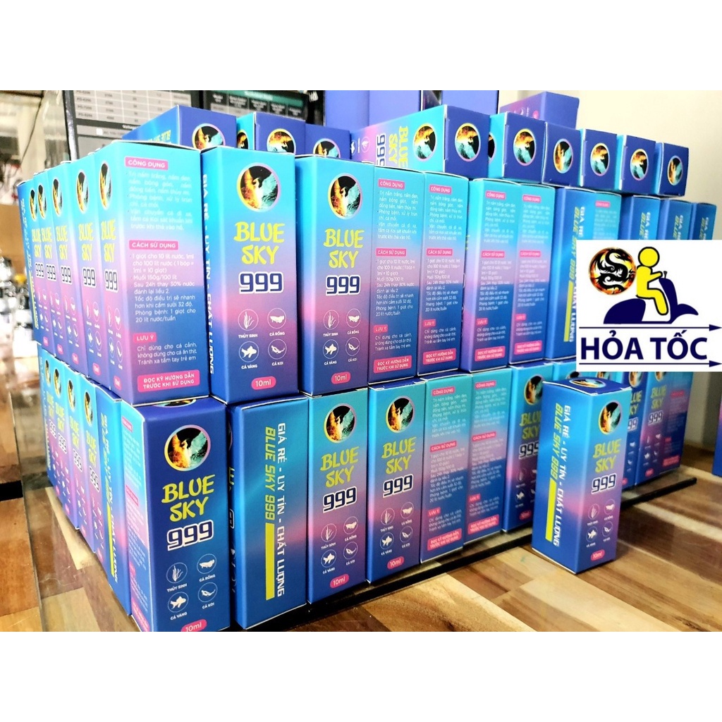 Dung Dịch BLUE SKY 999 - Chuyên Xử Lý Nấm và Trùng Chỉ cho Các Loài Cá Cảnh