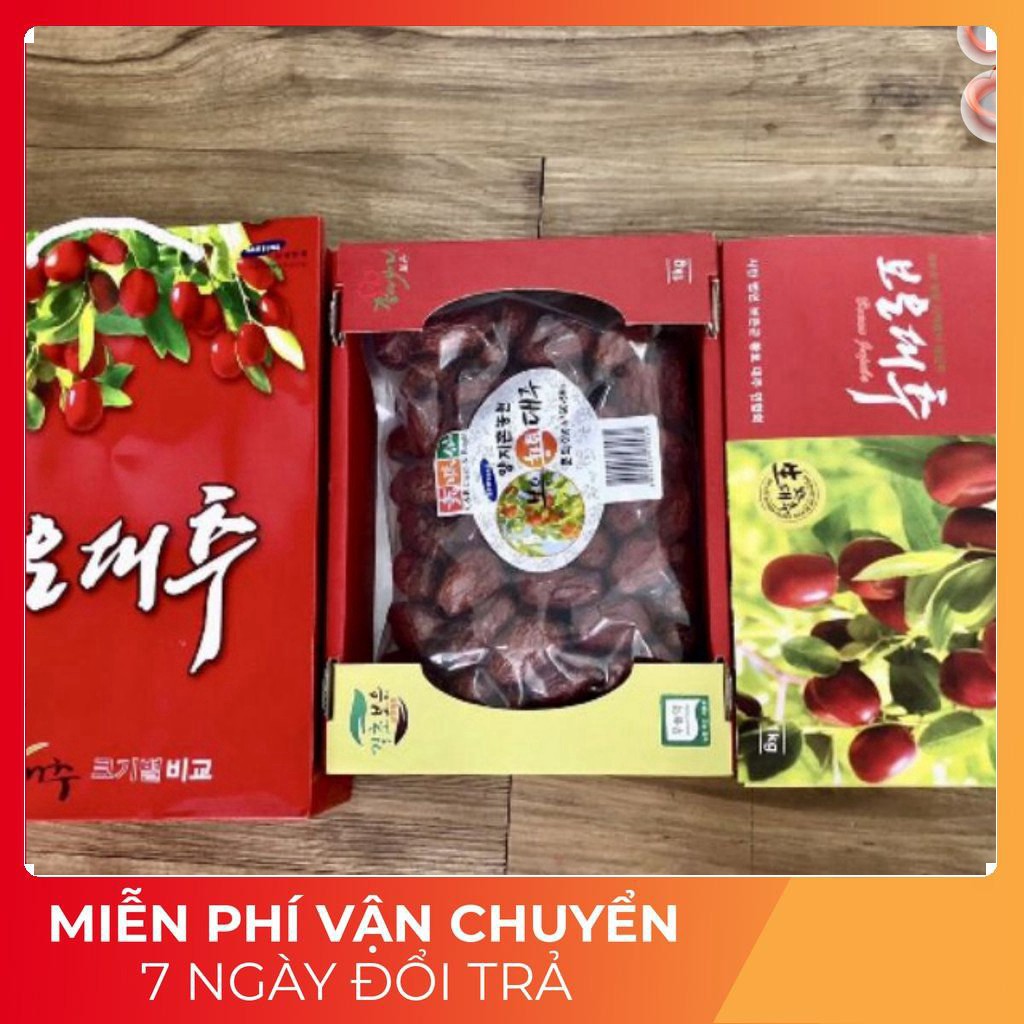 (HCM Hàng Chính Hãng Mới) 1Kg Táo Đỏ Sấy Khô Hàn Quốc- TÁO HỘP