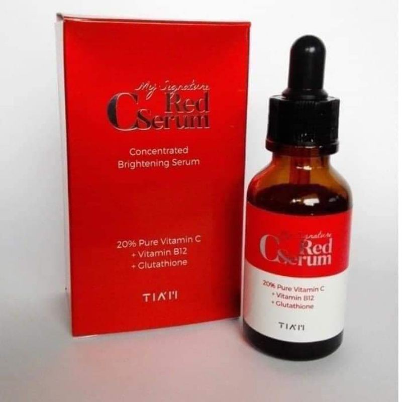 serum đỏ vitam C