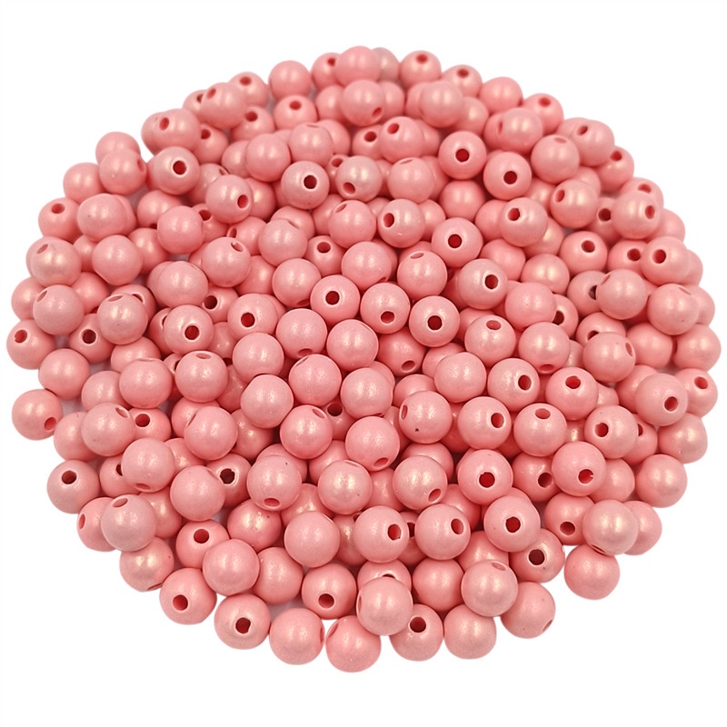 Bộ 100 Hạt Tròn 6mm Màu Sắc Dùng Làm Trang Sức DIY