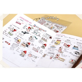 Bộ set Stickers 6 tấm cô bé quàng khăn đỏ