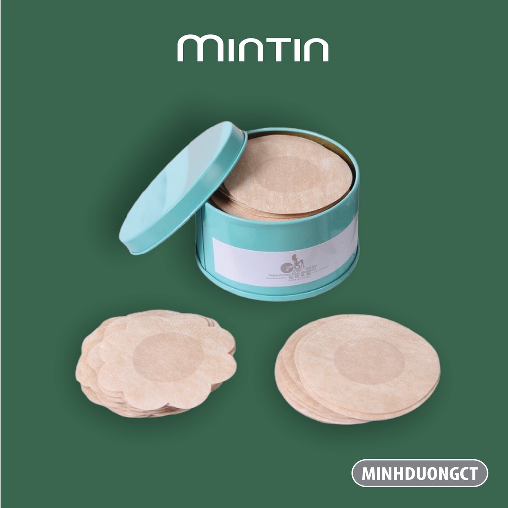 Miếng Dán Nhũ Hoa- Dán Ngực Giấy Hộp 60 Miếng (30 Đôi Hình Cánh Hoa hoặc hình tròn) Dùng 1 Lần [MinTin]