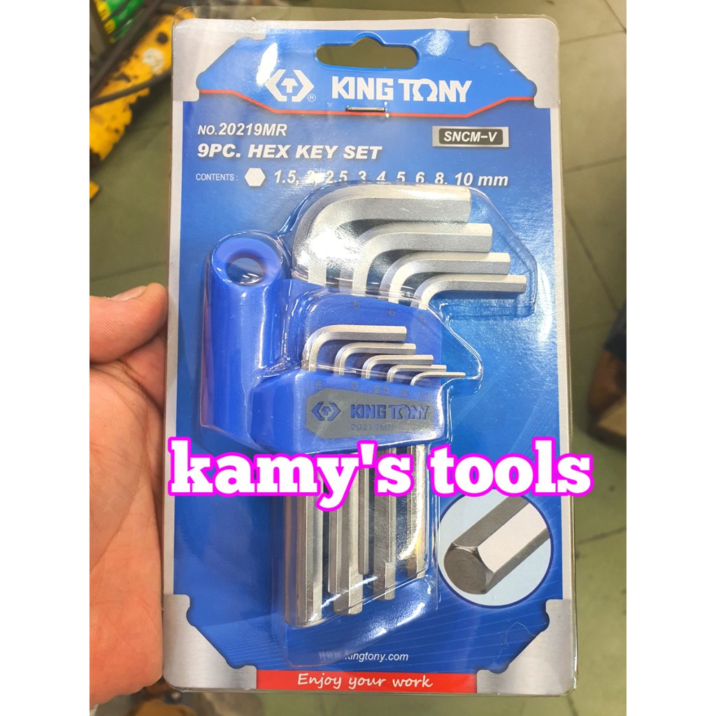 Bộ lục giác ngắn 9 cây Kingtony model 20219MR