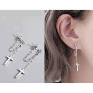 BÔNG TAI BẠC THÁNH GIÁ KIỂU MỚI XƯỞNG BẠC PHƯƠNG CẢNH