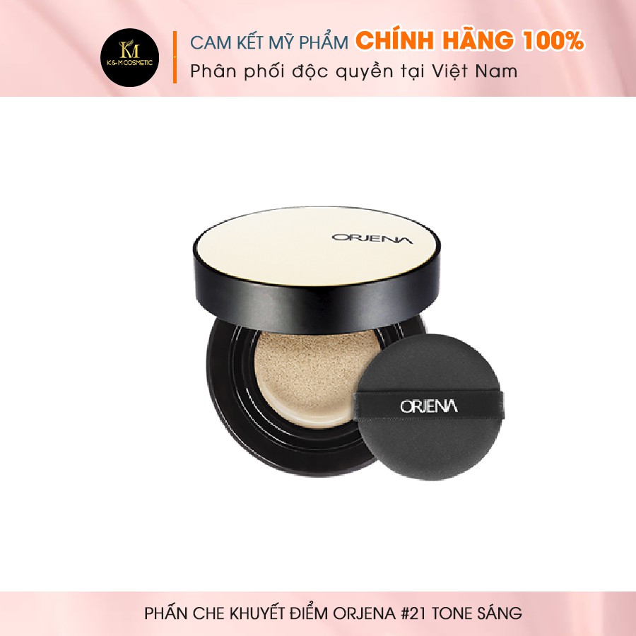 Phấn Che Khuyết Điểm Mỏng Mịn, Nâng Tone Da ORJENA #21 TONE SÁNG 15g -  #0016