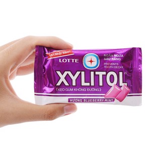 Kẹo Cao Su Xylitol Blueberry 11.6g
