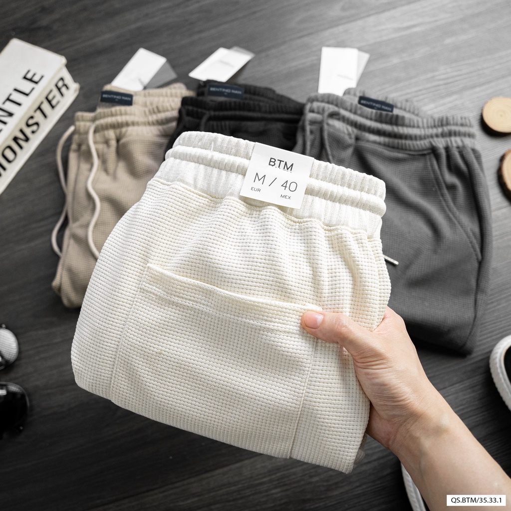 Quần short lửng thời trang cạp chun, chất  thun hạt pique pique dòng cao cấp, form ôn tôn dáng 35331