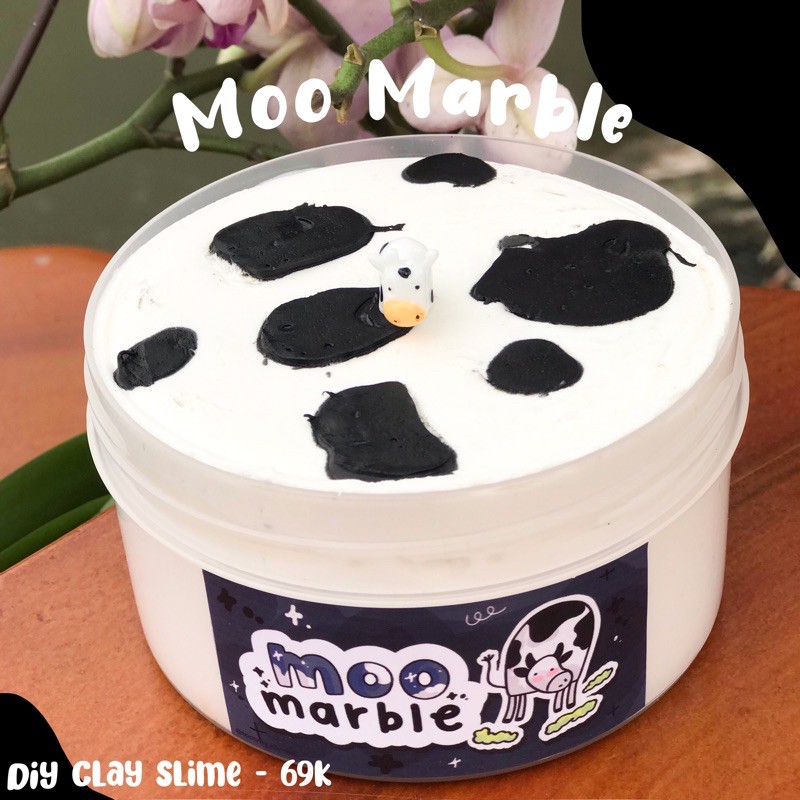 MOO MARBLE diy clay slime