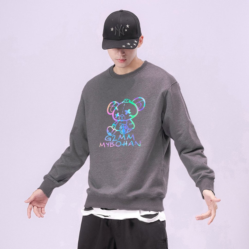Áo Sweater Gấu Rách Phản Quang Unisex Freesize Dưới 75 Kg AS62 | BigBuy360 - bigbuy360.vn