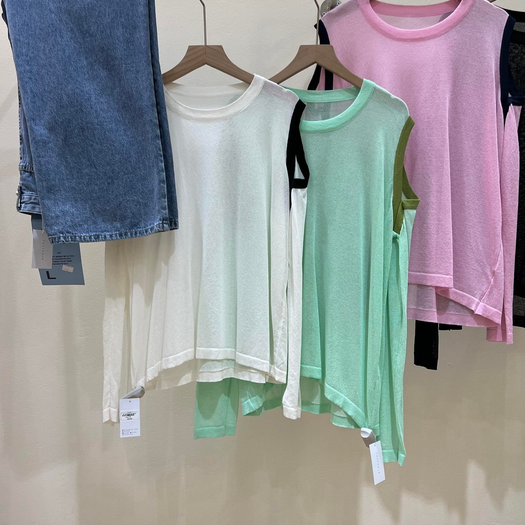 Áo len khoét vai A034