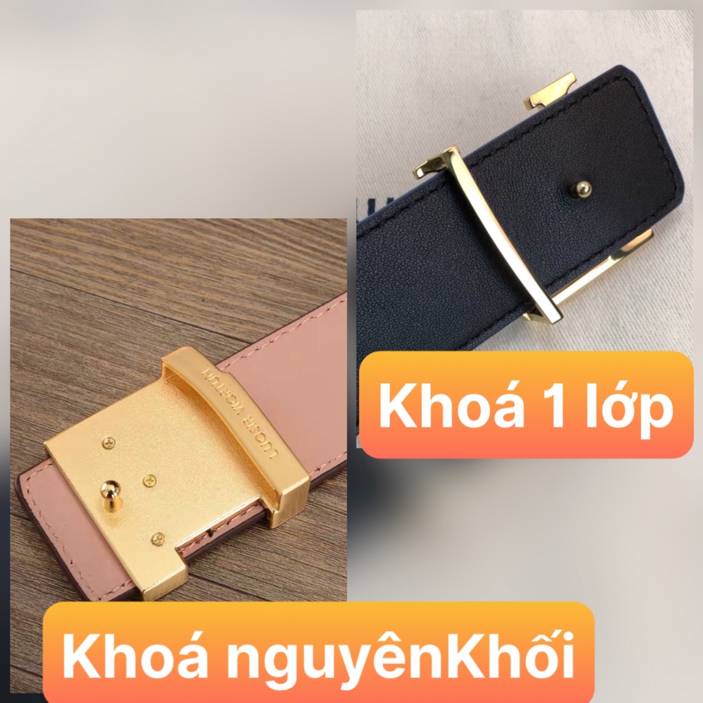 Thắt Lưng Nam [FULLBOX] COMBO Dây Nịt Nam LV + Ví Nam LV Caro Chất Da PU Thời Trang Bền Đẹp , Set Quà Tặng Cao Cấp