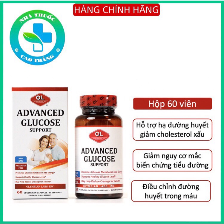 Thực Phẩm Bổ Sung Advanced Glucose Support Hộp 60 Viên - NT093
