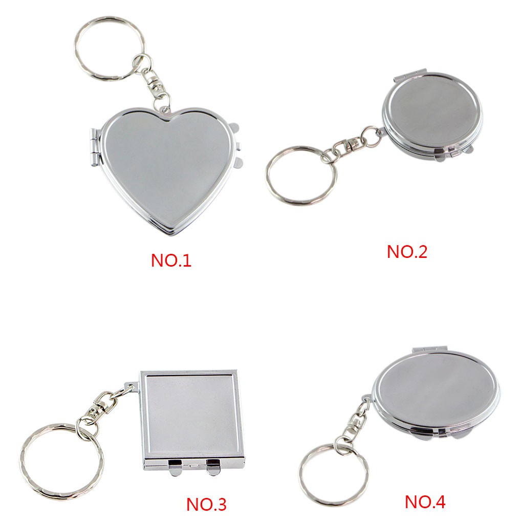 [Hàng mới về] Gương trang điểm mini thiết kế kiểu trái tim tiện lợi