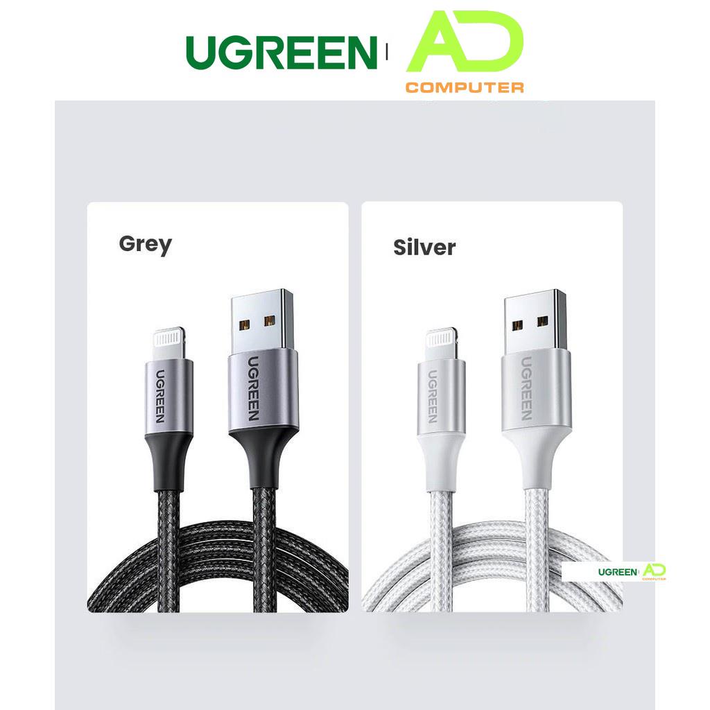 Cáp sạc nhanh dòng 2.4A cổng cho / chuẩn MFi dài 0.25-2m UGREEN US291