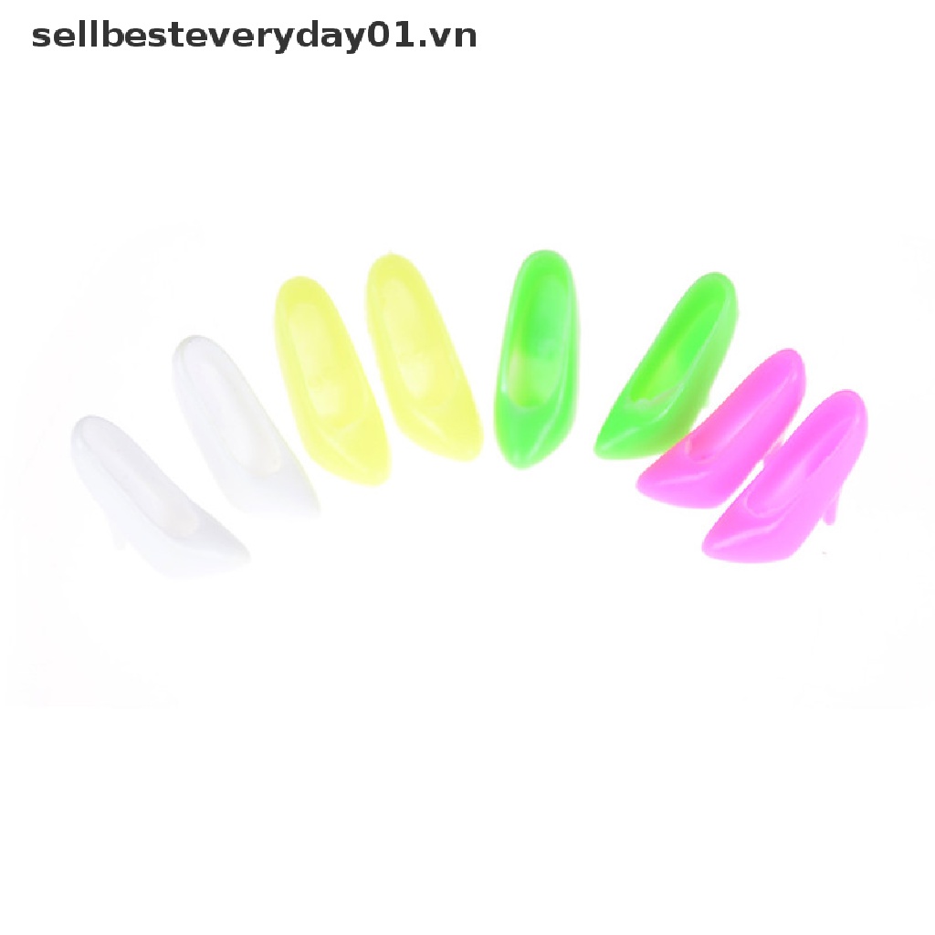 Set 10 Đôi Giày Cao Gót Nhiều Màu Sắc Cho Búp Bê