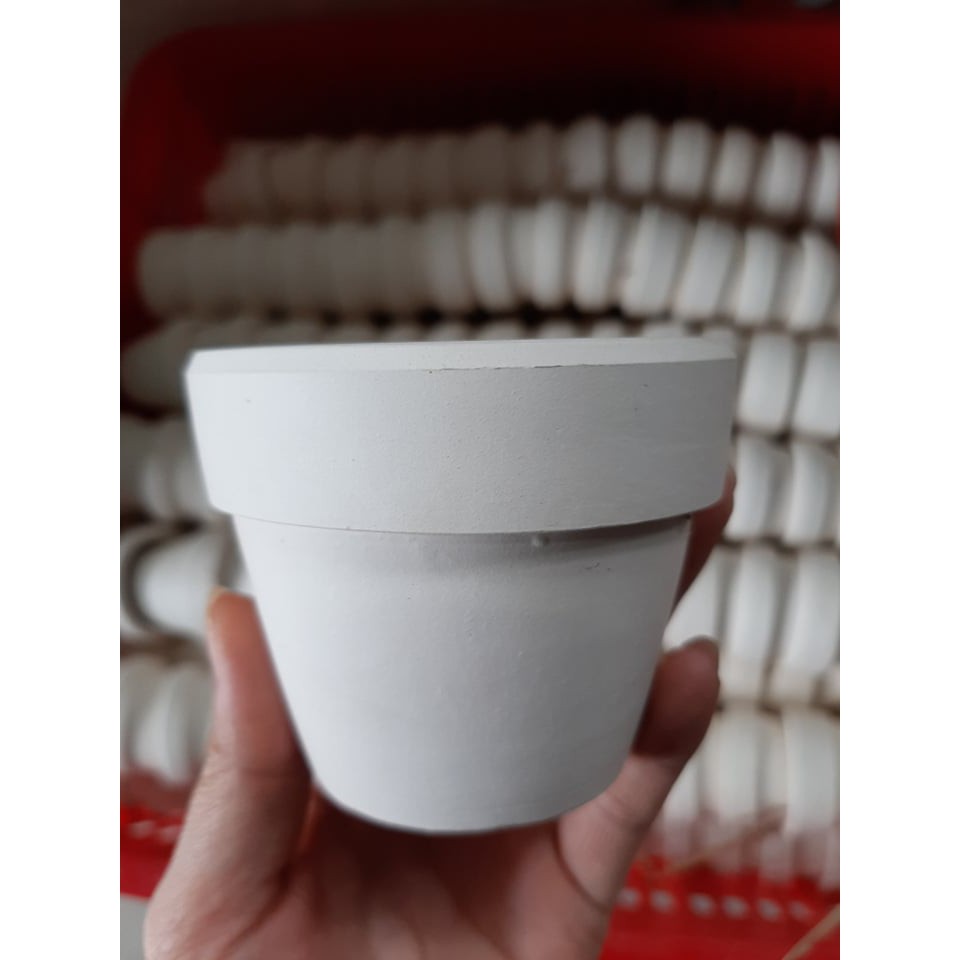 chậu đất nung trắng nhỏ lùn |FREESHIP  SIÊU XINH | LỖI 1 ĐỔI 1