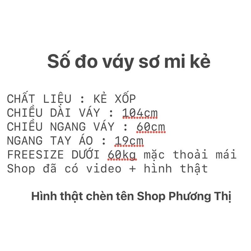 Váy sơ mi kẻ dáng suông - Đầm nữ oversize (video/sẵn) | BigBuy360 - bigbuy360.vn