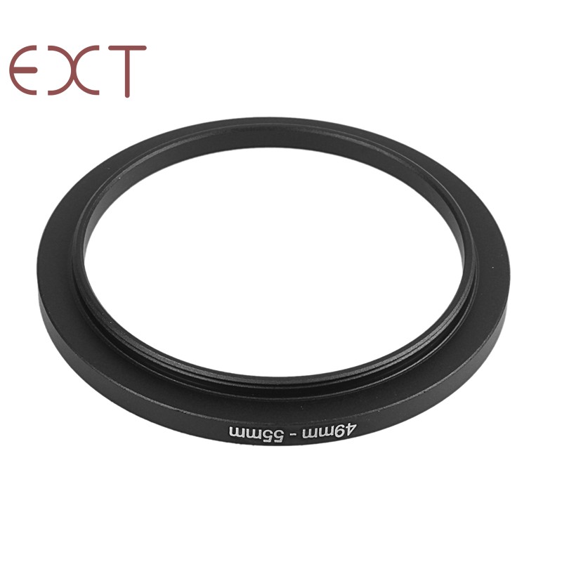 Camera Lens Filter Replacement 49mm-55mm Step Up Ring Adapter
