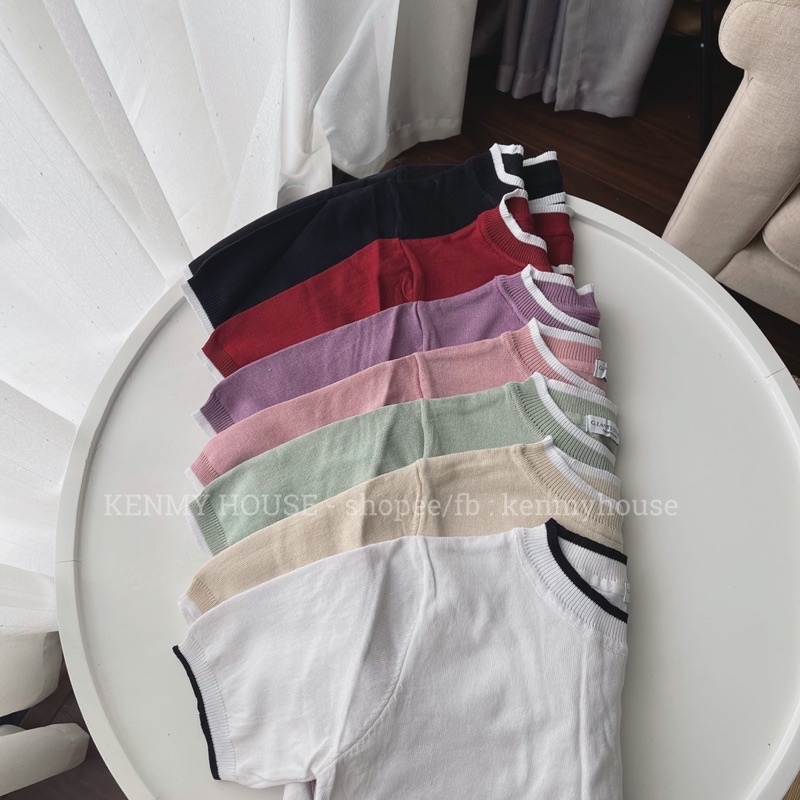 Áo len mongtoghi cộc tay A36