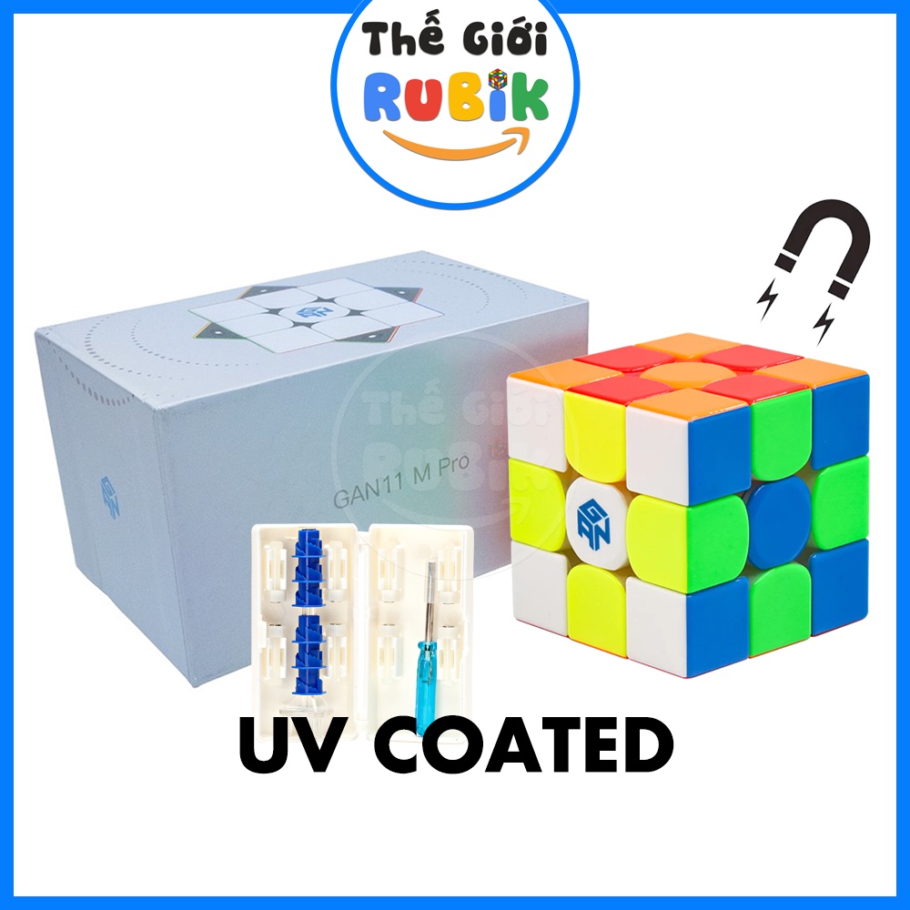 Rubik GAN 11 M Pro 3x3 Có Nam Châm Sẵn UV, Black, Frosted, Soft Chính Hãng Giá Rẻ Nhất | Thế Giới Rubik