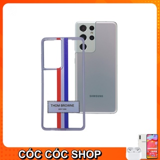Ốp Samsung Thom browne cạnh vuông chống sốc ( 2mm) cho Samsung S21Ultra plus/ S21/ S20 plus/ S20/ S10/ S10 plus/ S8 plus