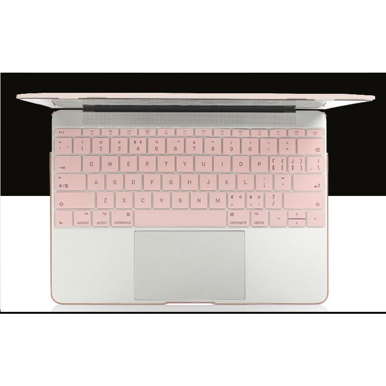 COMBO Case ,Ốp + Phủ Phím Macbook Hồng Pastel (Tặng Kèm Nút Chống Bụi + Bộ kẹp chống gãy sạc) | BigBuy360 - bigbuy360.vn