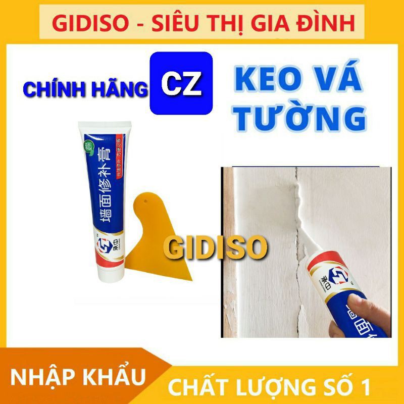 Keo Vá Tường Đa Năng Gidiso - Vá Vết Tường Nứt và Làm Sạch Ẩm Mốc, Trầy Xước, Bong Tróc