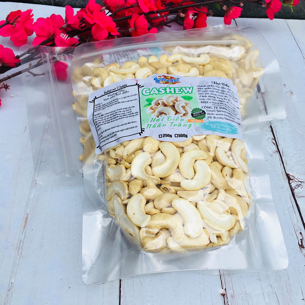 Hạt Điều Tươi (1Kg) Hạt Điều Nhân Trắng - Để Làm Nấu Xay Sữa Hạt (Tiết Kiệm Nhất)