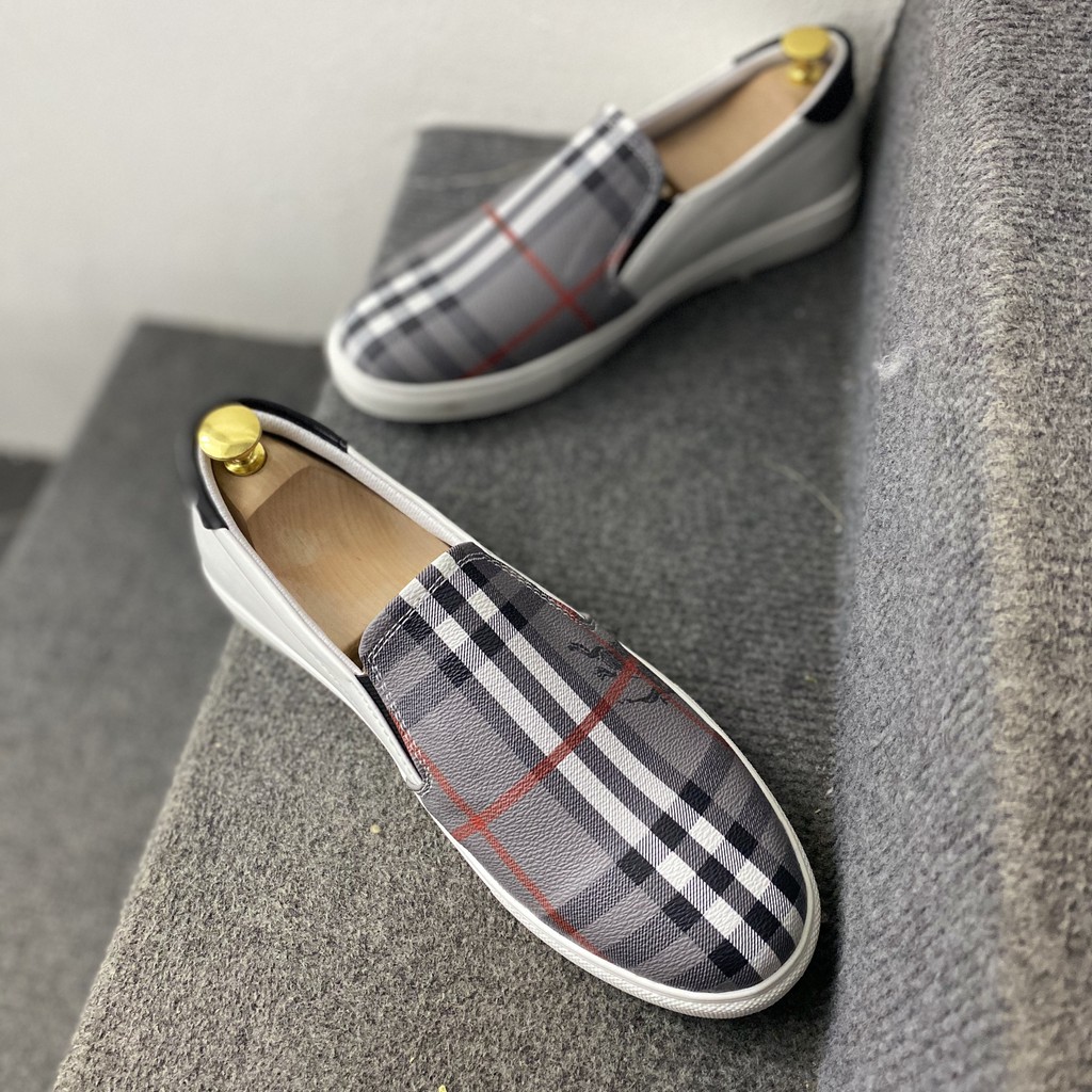 Giày Lười Nam BBR Kẻ Caro - Giày Nam Thời Trang in Hình Ngựa - Mẫu 2021 | BigBuy360 - bigbuy360.vn