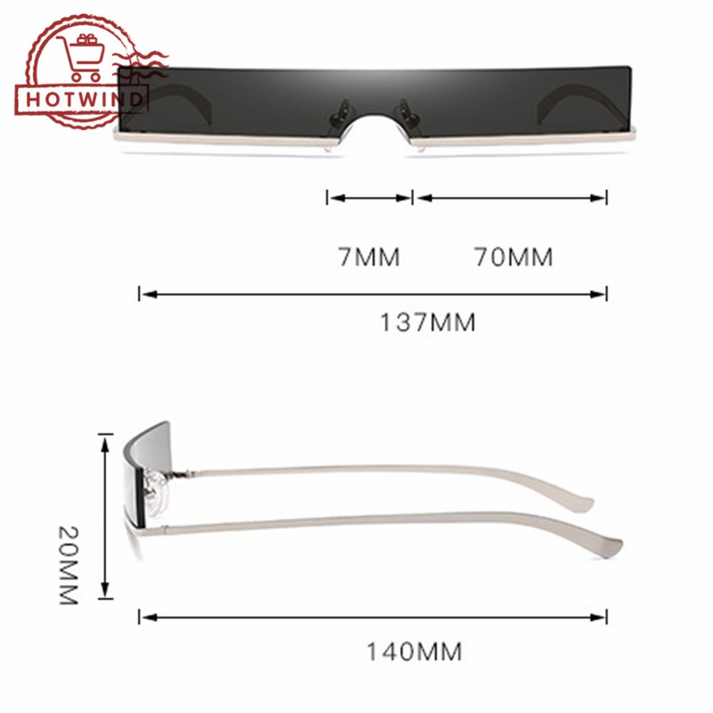 Kính mát gọng kim loại chữ nhật phong cách vintage