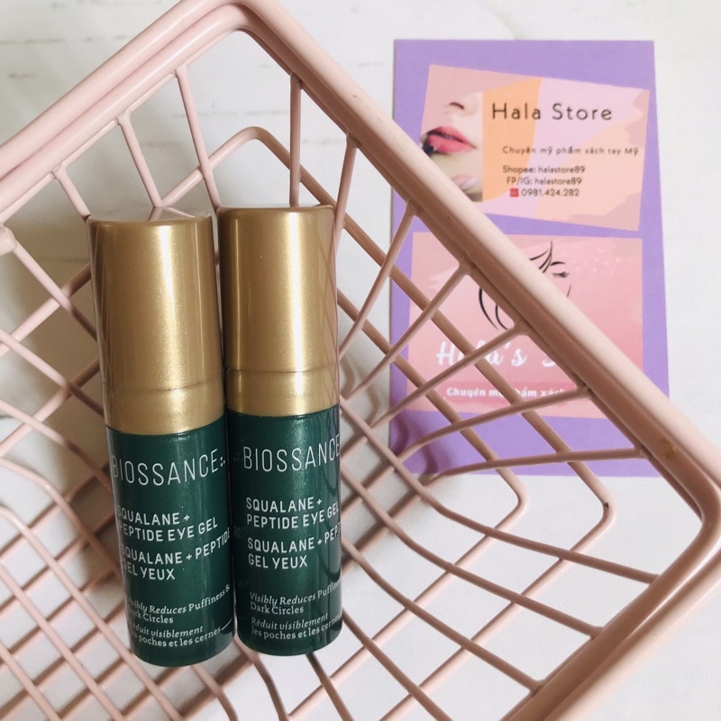 Biossance ✨ Gel dưỡng mắt SQUALANE + PEPTIDE EYE GEL