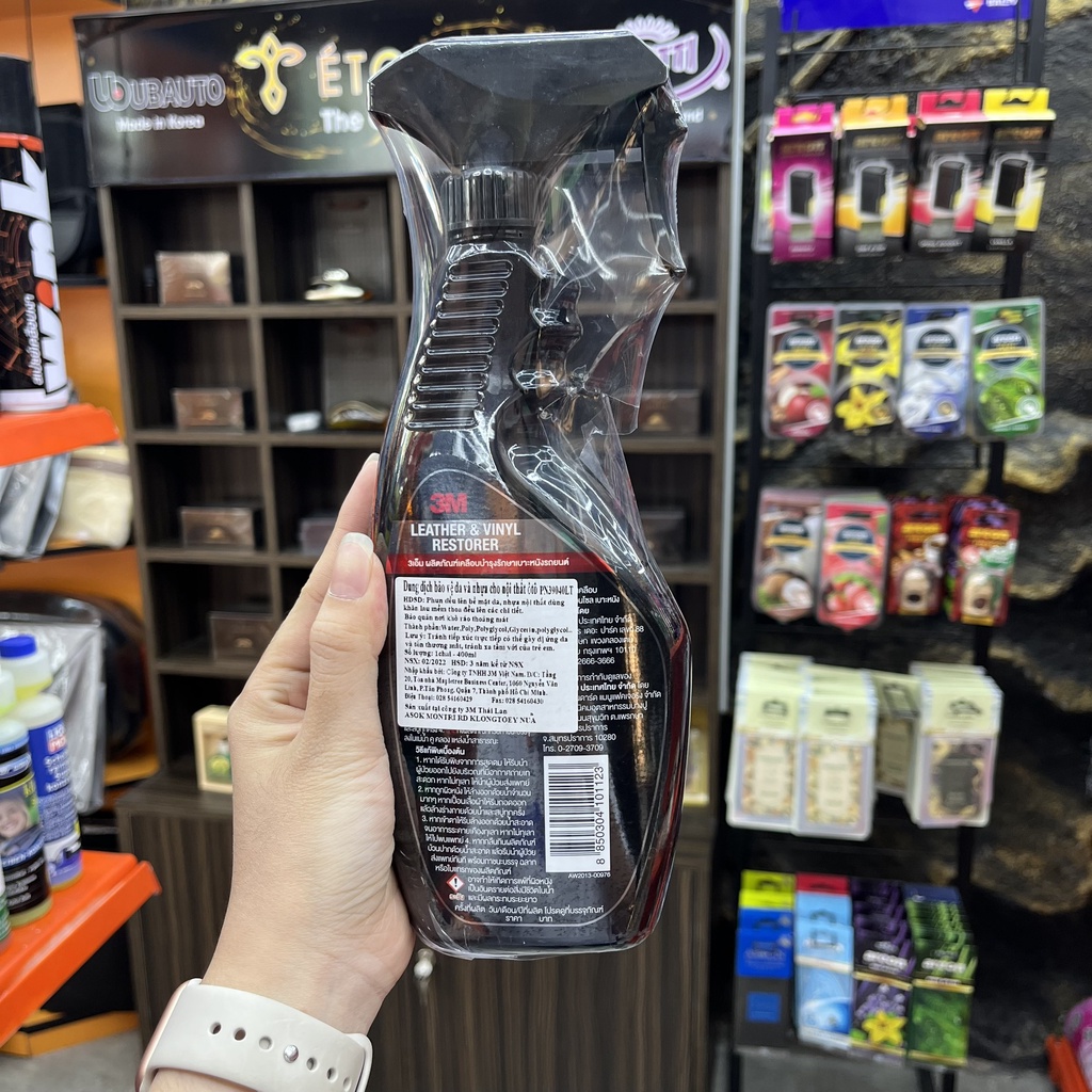 Chai Xịt Dưỡng Da Và Vệ Sinh Nội Thất Ô Tô , Taplo 3M Leather & Vinyl 400ML PN39040LT