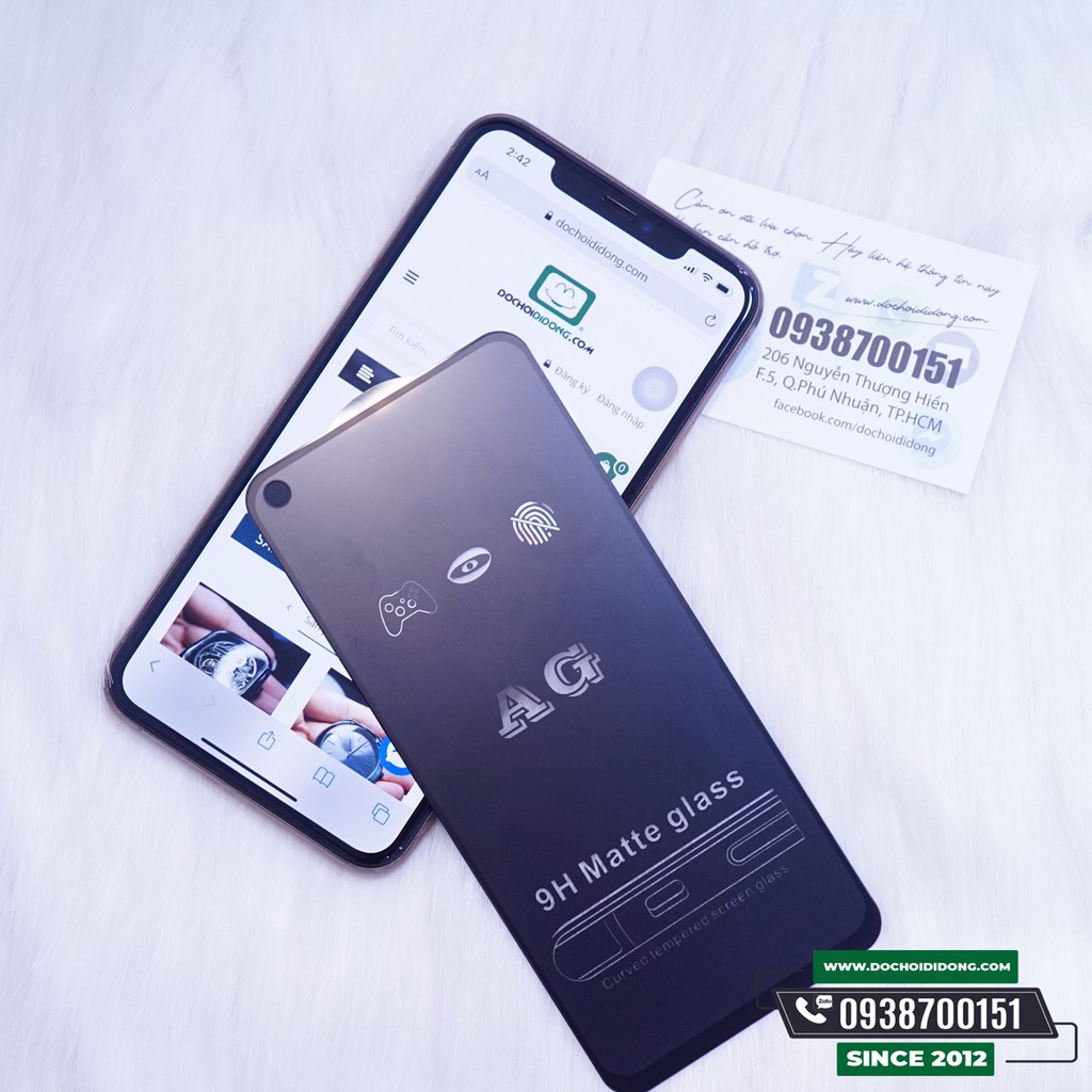 Miếng dán cường lực nhám Oppo Reno 5 Zacase chống vân tay