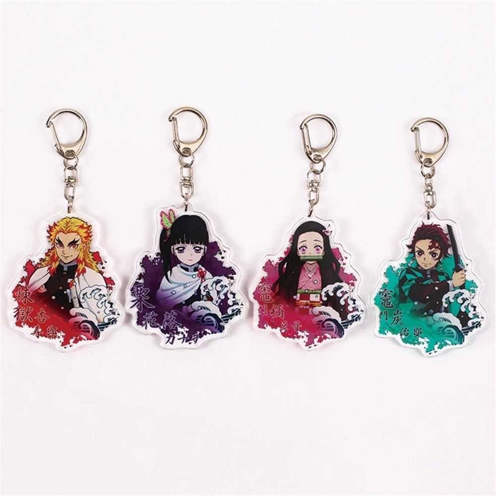 Móc khóa acrylic nhân vật Kamado Nezuko Tanjirou Kimetsu No Yaiba dễ thương