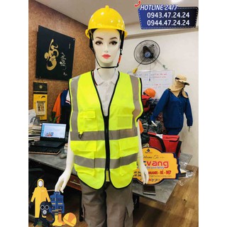 Áo phản quang Gile màu vàng huỳnh quang freesize