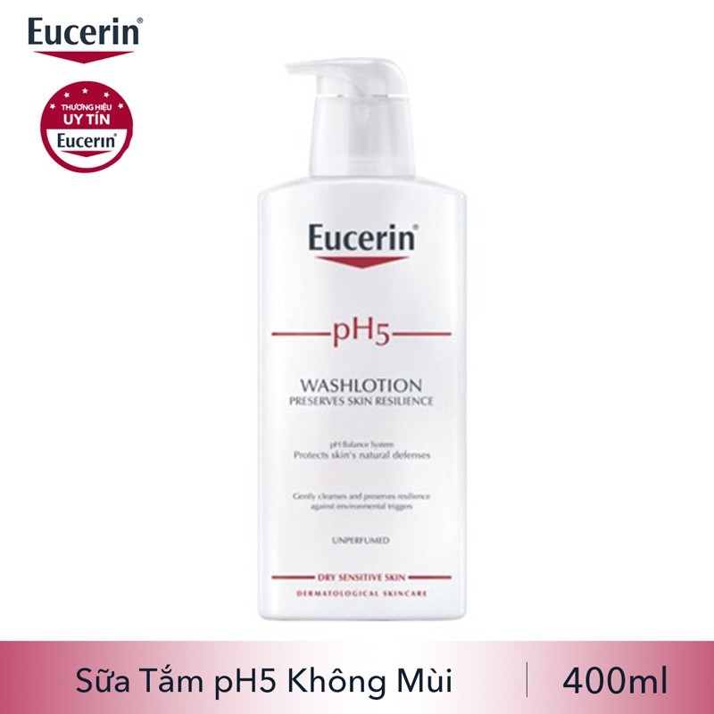 EUCERIN PH5 WASHLOTION UNPERFUMED 400ML - Sữa tắm không mùi cho da cơ thể nhạy cảm