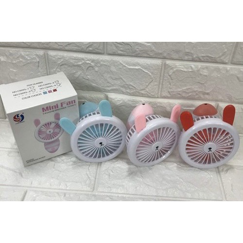 Quạt mini siêu mát có đèn led hình ong