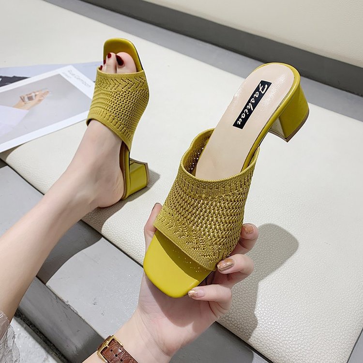 Dép Sandal Cao Gót 5cm Thời Trang Mùa Hè 2020 Dành Cho Nữ