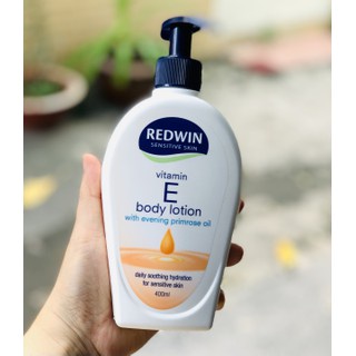 Kem dưỡng da REDWIN Vitamin E Úc Chai Có Vòi Cho Body 400ml