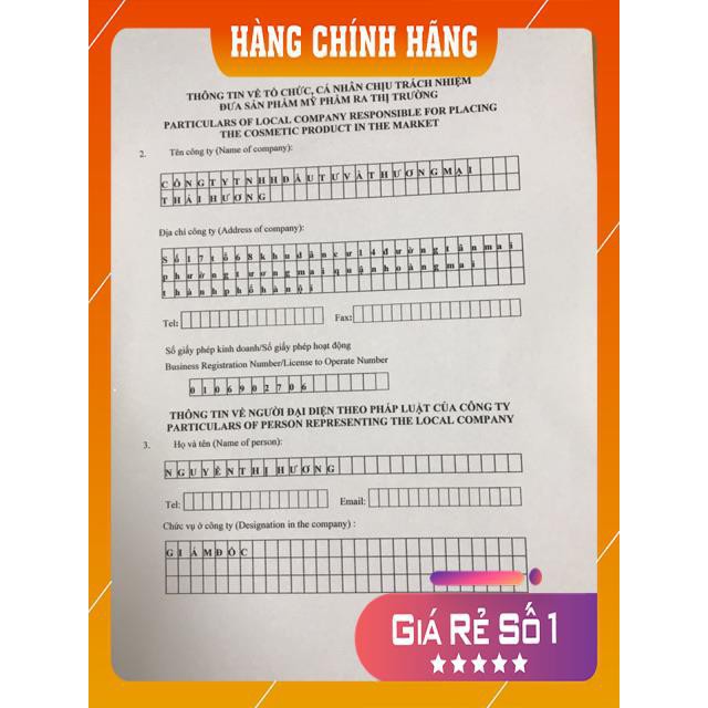 Gel làm sạch tế bào da chết Linh Hương xuất xứ công ty TNHH đầu tư thương mại Thái Hương