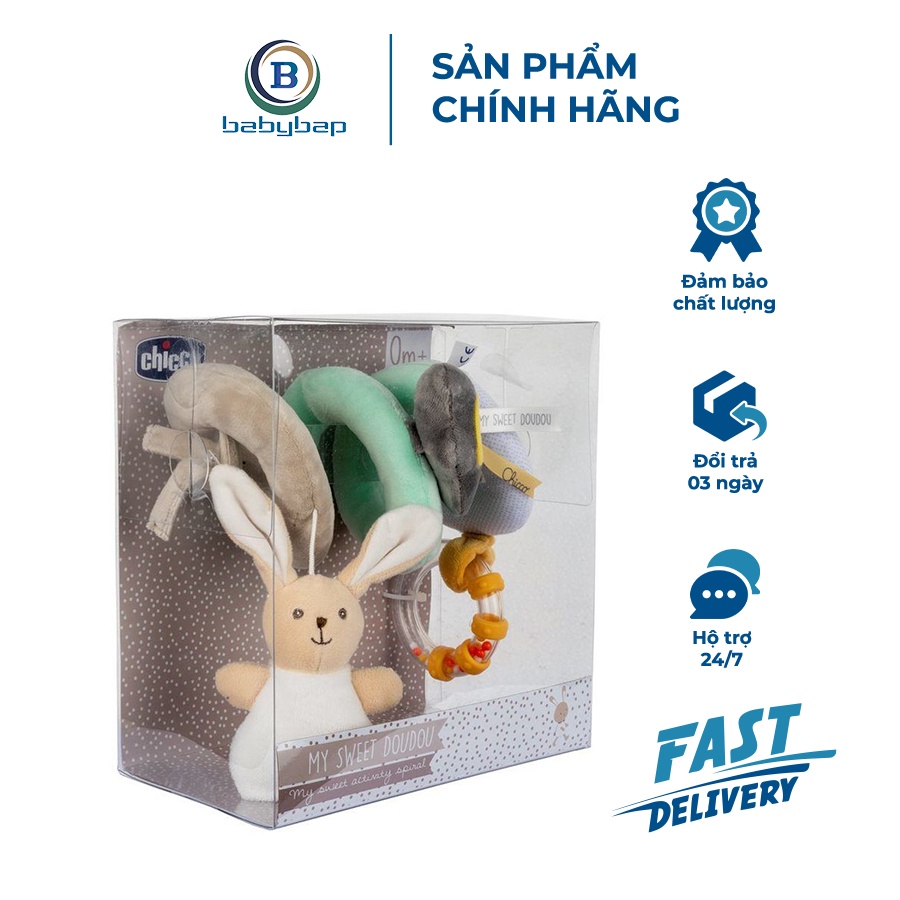 Đồ Chơi Xe Đẩy Thỏ Bông Doudou Chicco