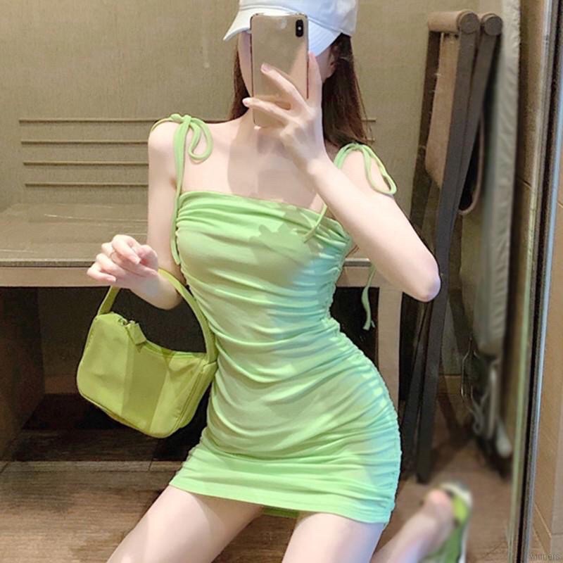 Đầm ôm body phối dây rút dành cho nàng sexy | BigBuy360 - bigbuy360.vn