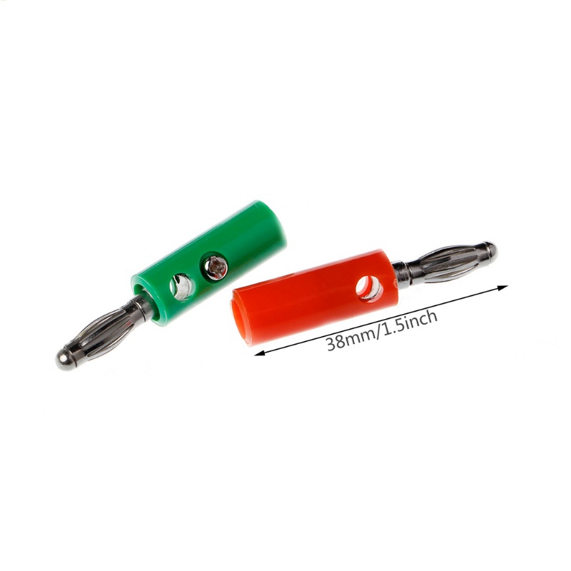 Set 10 Đầu Nối Dây Cáp Loa 4mm 5 Màu Hình Chữ o
