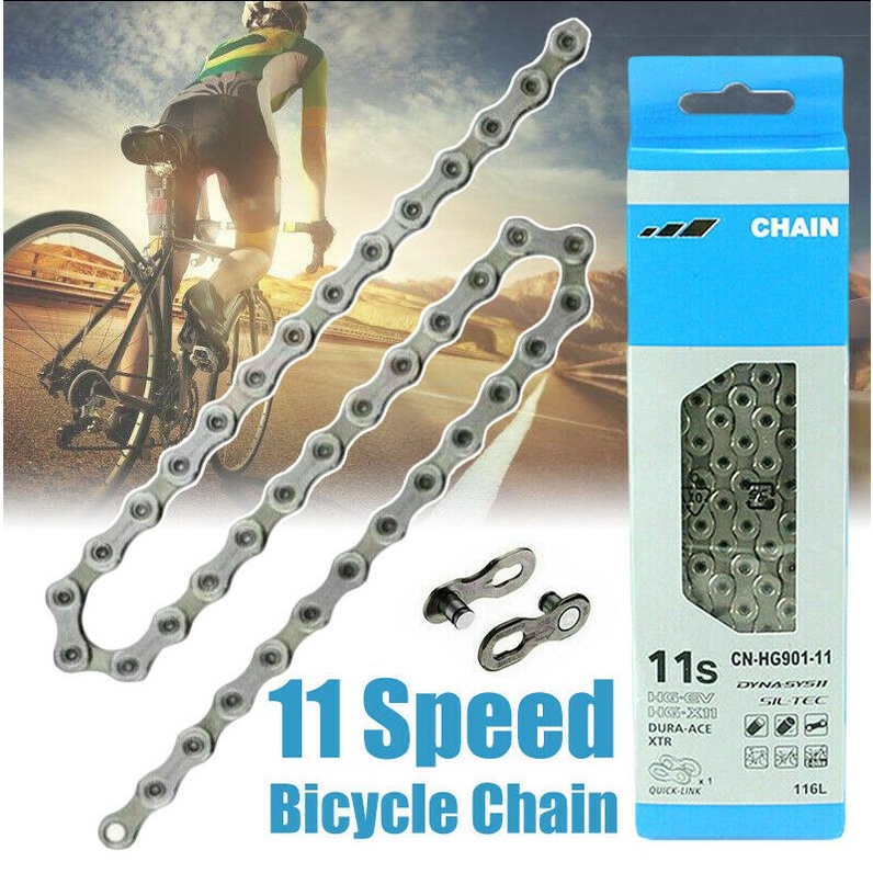 Dây Xích Xe Đạp 11 Tốc Độ HG901 11 Cho Dura-Ace / XTR Bike 116 Links Shimano HG701 / HG40 / HG54 / HG95