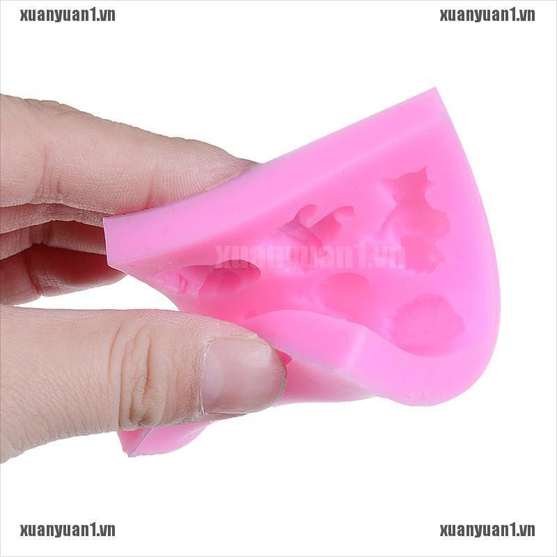 [XUANYUAN1] Khuôn Silicone Làm Bánh Thủ Công Trang Trí Hình Động Vật Phục Sinh