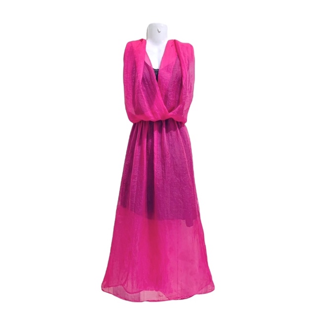 Đầm maxi voan Free size