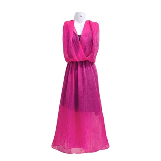 Đầm maxi voan Free size