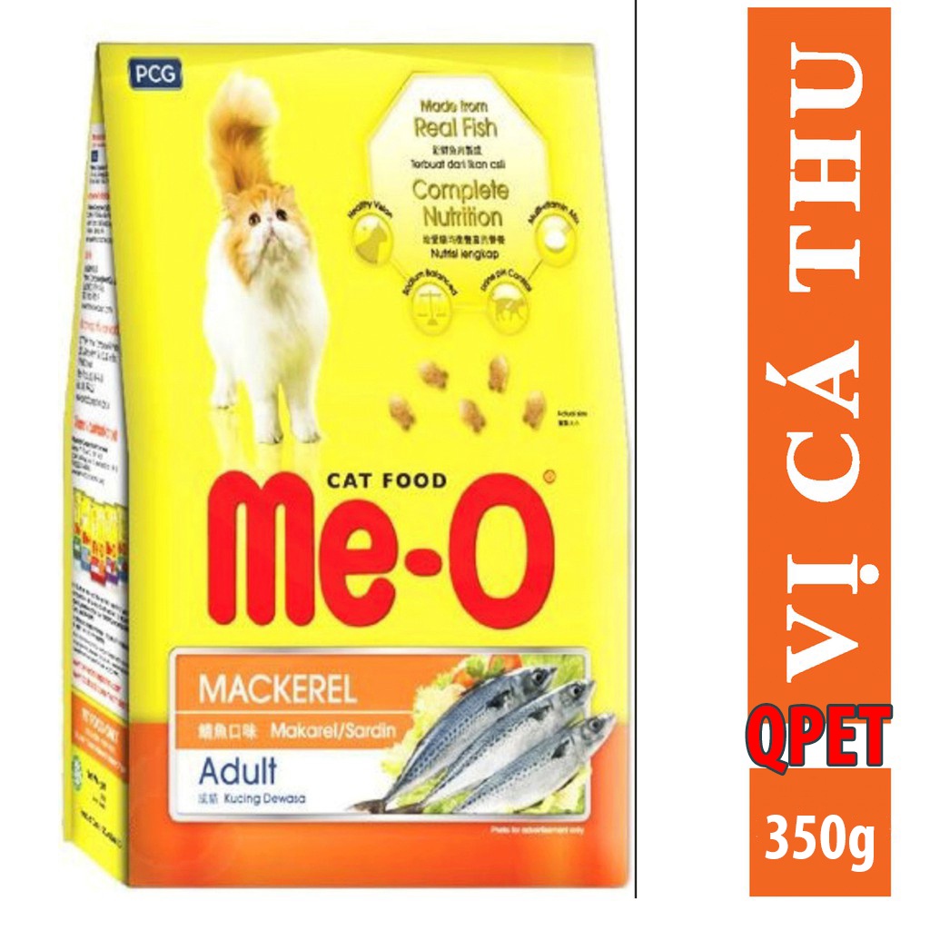 [Mã 159FMCGSALE giảm 8% đơn 500K] Thức ăn cho mèo me-o cá thu 350g - hạt cho mèo meo