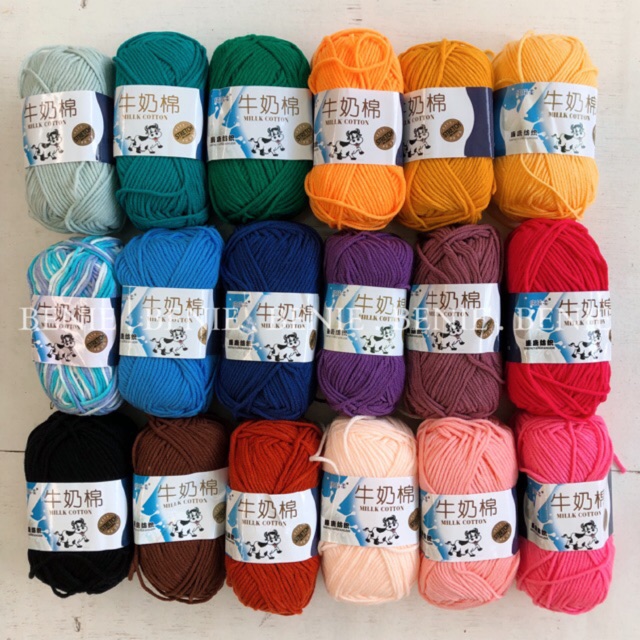 [Mã WA2410 giảm 10k đơn 99k] Len milk bò 50gr - Ảnh sp thật | BigBuy360 - bigbuy360.vn