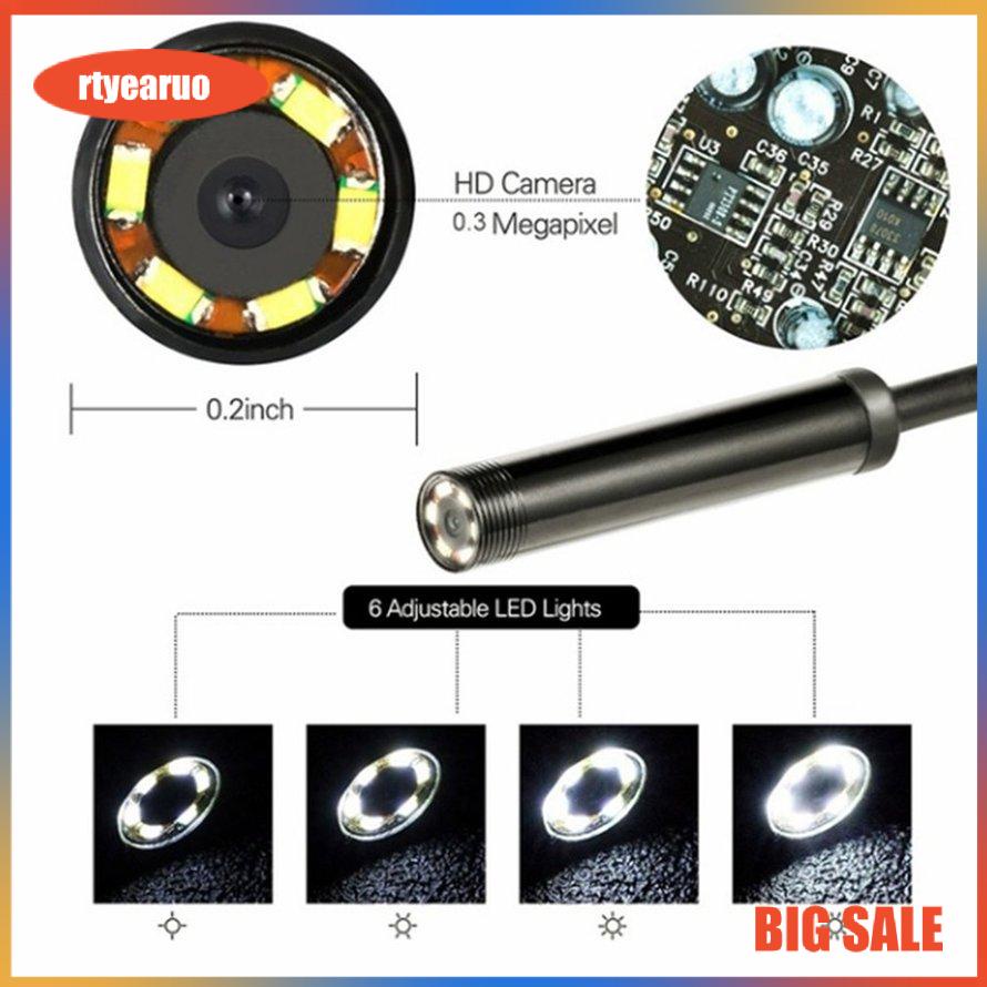 Camera Nội Soi Usb Mini 7.0mm Với 6 Đèn Led Chống Nước